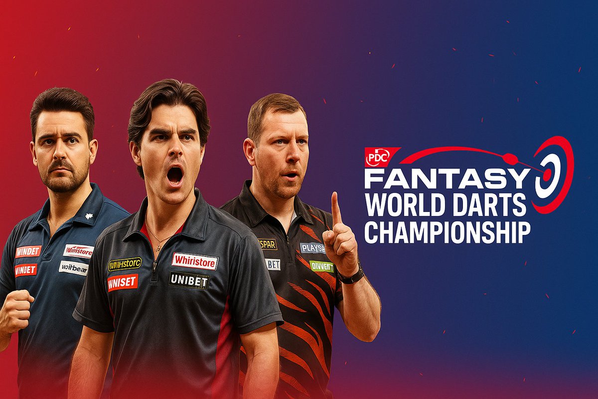 Play along with the The Fantasy World Darts Championship with a guaranteed prize pool of $4,100 / €3,500 / £3,060 and a top prize of $870 / €750 / £660.

Select 15 players with a €255M budget.

Join now:

zweeler.com/game/darts/Fan…

#WCDarts 🎯