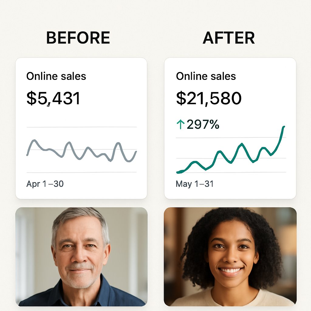 ssolution29's tweet image. Success starts here! 🌟 Check out our latest Client Success Story, where we helped a local business double their online sales! #ClientSuccess #GrowthStory