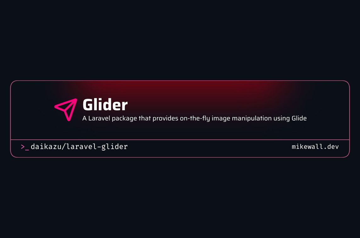 MadeWithLaravel's tweet image. Laravel Glider provides on-the-fly image manipulation for Laravel 🖼️ - madewithlaravel.com/laravel-glider