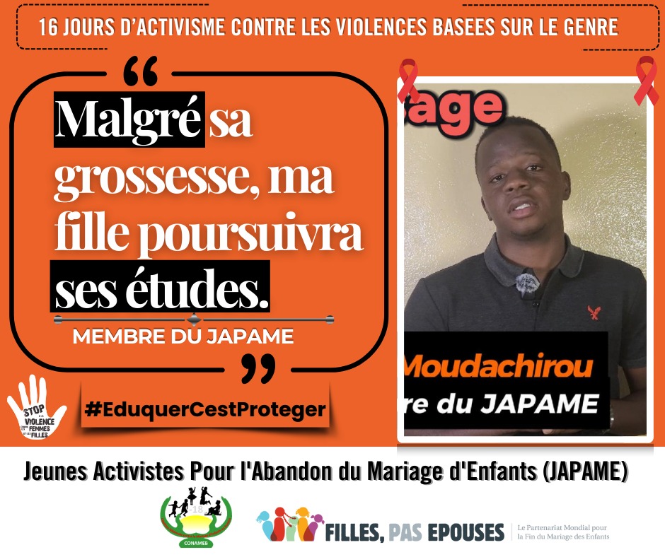 JapameB's tweet photo. Dernier jour de notre campagne digitale 2025
À travers cette campagne, nous sensibilisons la communauté sur l’importance de protéger les filles et de soutenir leur éducation.

https://t.co/L6eweNkVMM 

#EduquerCestProteger #16JoursdActivisme #JAPAME2025 https://t.co/XZW5rjNztJ