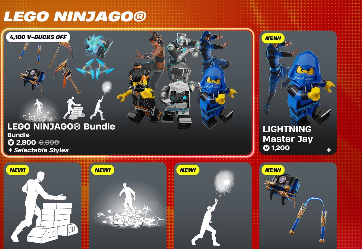 LEGO NINJAGO X FORTNITE IS FINALLY HERE! USE CODE SPIDERAPPLES
