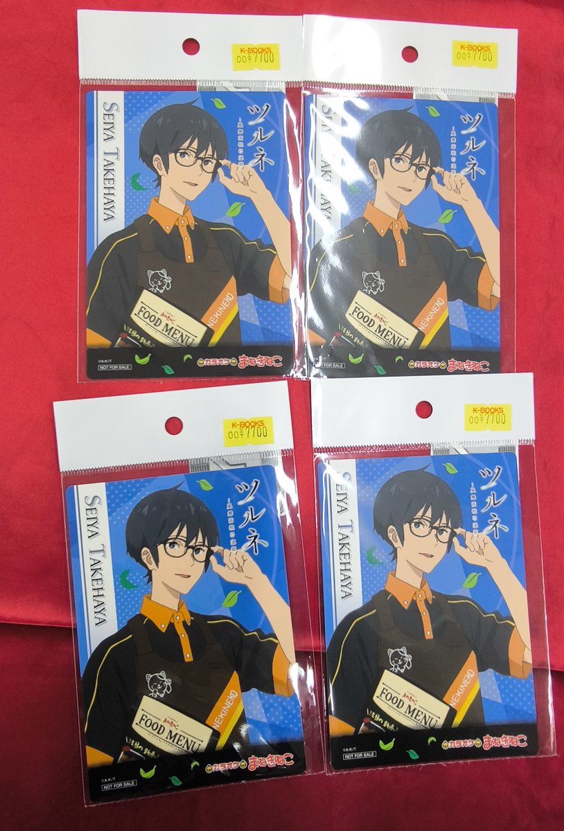 入荷情報】 『 #ツルネ』 〇まねきねこ コースター #竹早静弥 入荷