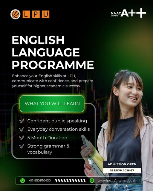 lpu_int's tweet photo. Communicate with confidence and prepare yourself for higher academic success.

📷 Admissions Open 2026–27!

Apply now: https://t.co/HLVtIWx5k5

#LPUInternational #SuccessStartsHere #DivisionofInternationalAffairsLPU #LPU
#LPU #EnglishProgram #EnglishProficiency #LearnEnglish https://t.co/69709Wc8y2