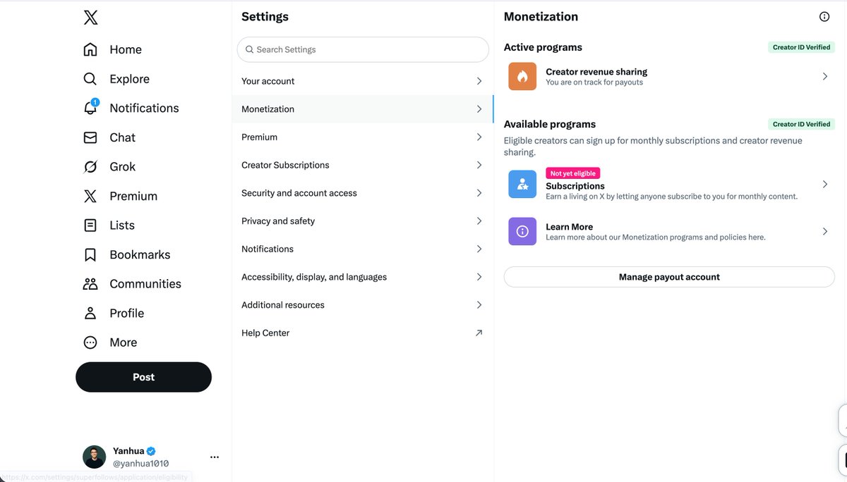 yanhua1010's tweet image. 看来短期内不用去香港了

Wise港卡+Stripe开通X创作者收益，等着领老马的工资了

原贴已经写得很详细了，跟着一步步走就行

2个注意点：
1⃣ 证件（护照或身份证）带在身边，因为要实时拍照
2⃣ Stripe账户地址和认证分行保持Wise港卡一致（图1）

后续分享800w 曝光 + 600 蓝v能有有多少$