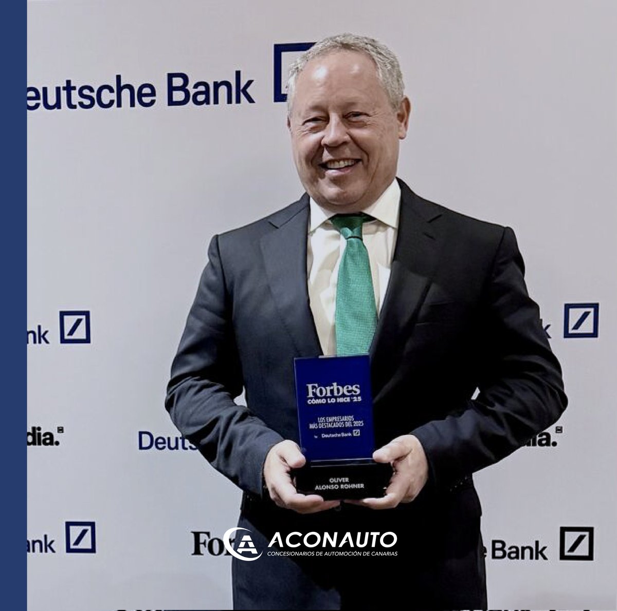 🚙 Desde Aconauto queremos felicitar a Oliver Alonso, presidente de <a href="/DomingoAlonsoG/">Domingo Alonso Group</a>, por su reconocimiento como uno de los empresarios españoles más destacados de 2025 por la revista <a href="/Forbes_es/">Forbes_es</a> 

👏🏻 ¡Enhorabuena, Oliver, y a todo el equipo de <a href="/DomingoAlonsoG/">Domingo Alonso Group</a>!