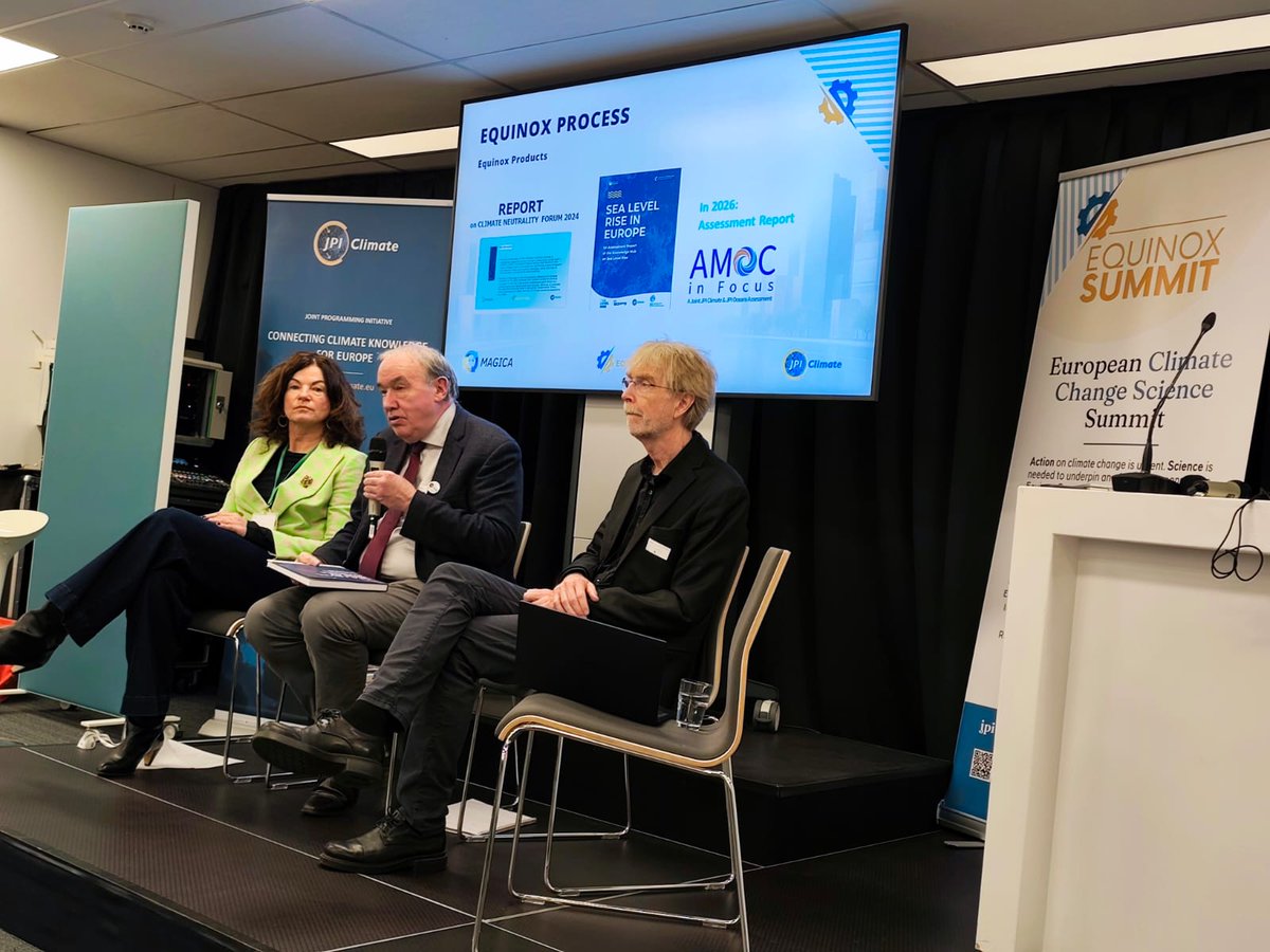 JPIClimate's tweet photo. We're underway! Attendees at the #Equinox Workshop 'Societal transformation in the face of climate change' &amp;  Equinox Dialogue 'Modelling economics of climate change' have been welcomed to @belspo in Brussels by our VC Frank McGovern &amp; CICERO's &amp; @IPCC_CH's  Jan Fuglestvedt https://t.co/EzJ7eR7yGh