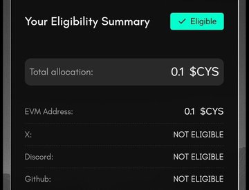 Thanks <a href="/cysic_xyz/">Cysic</a> for the life changing Airdrop 🙂

Detty December loading🔥
