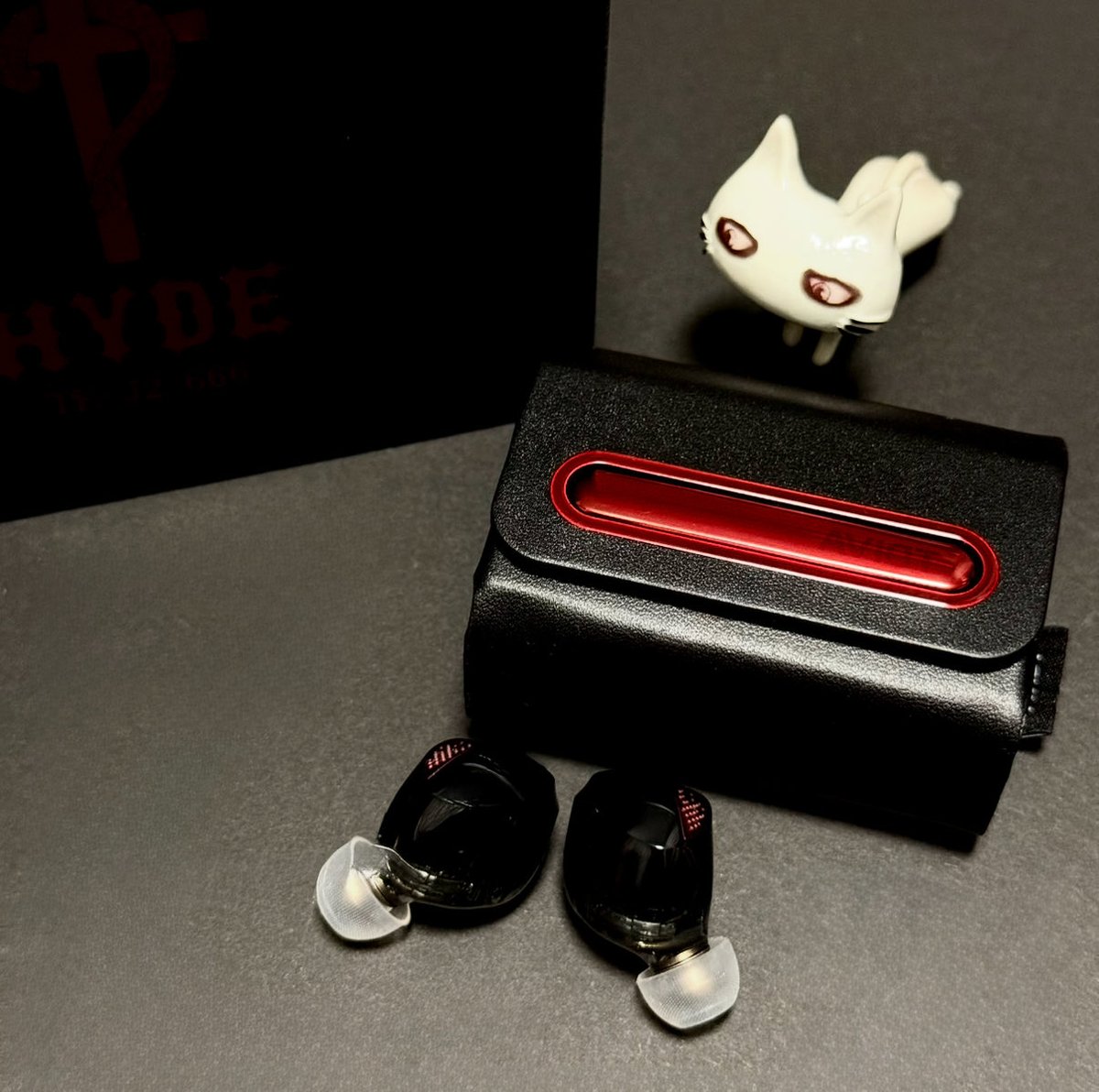 HYDEさん仕様のワイヤレスイヤホン届いたっ どんな音か楽しみ…😌