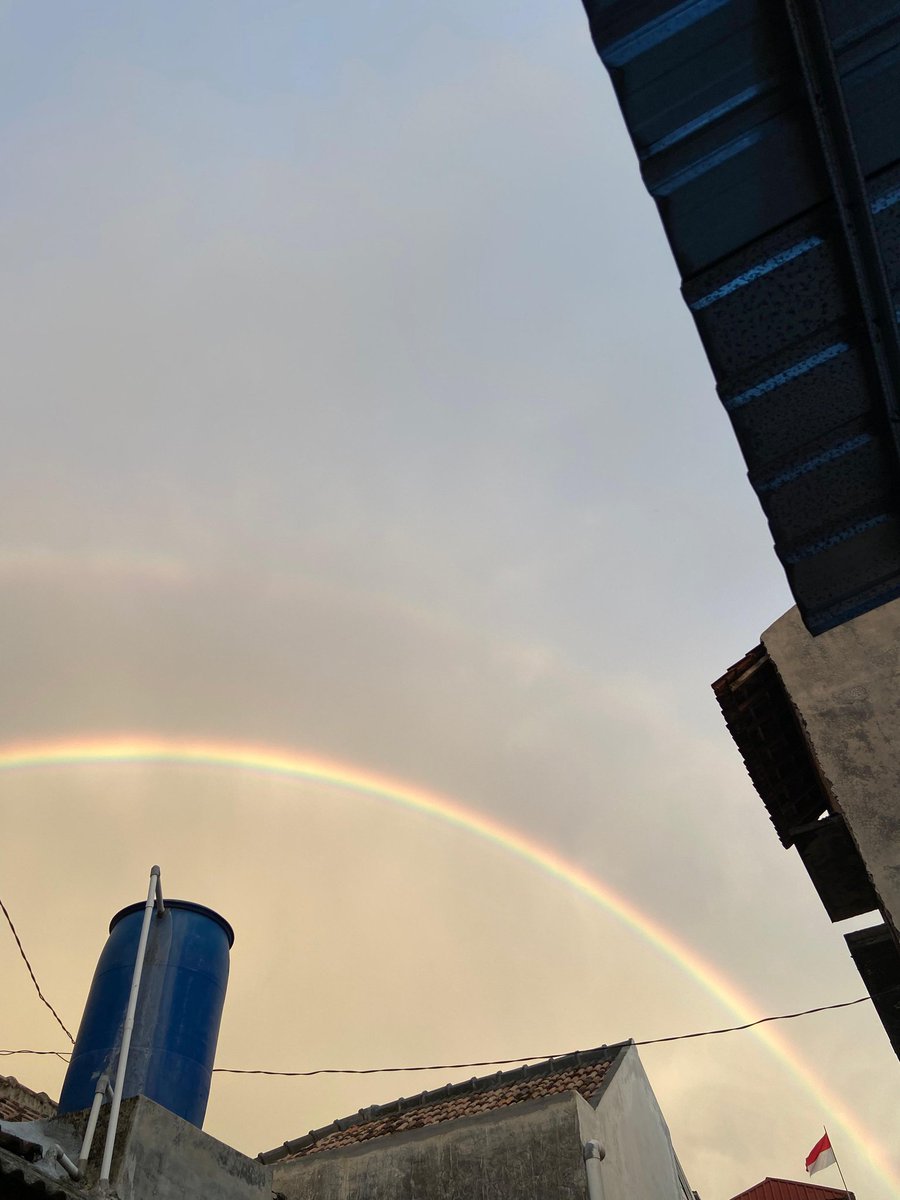 Pelangi dikala senja