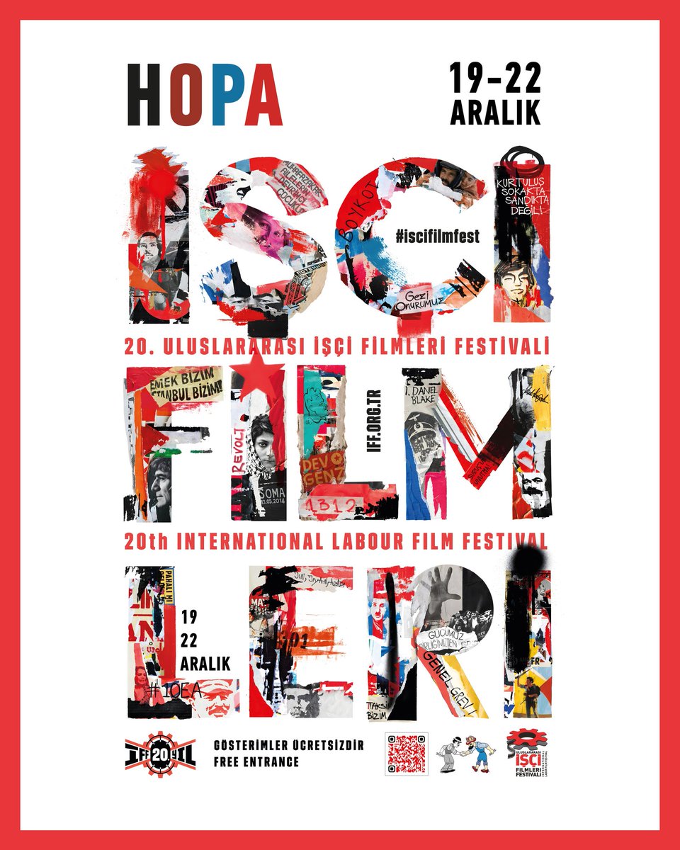 iscifilmfest's tweet photo. 📽 20. Uluslararası İşçi Filmleri Festivali, Hopa'da seyirci ile buluşuyor! 🌟

📌 Festival kapsamında gösterimlerimiz 19-20-21-22 Aralık tarihlerinde olacak. https://t.co/RFrSwqdQIh