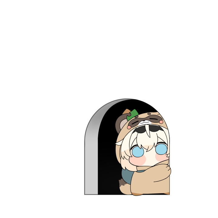 風真いろは 「覗いてる #いろはにも絵を」|トゥーミのイラスト