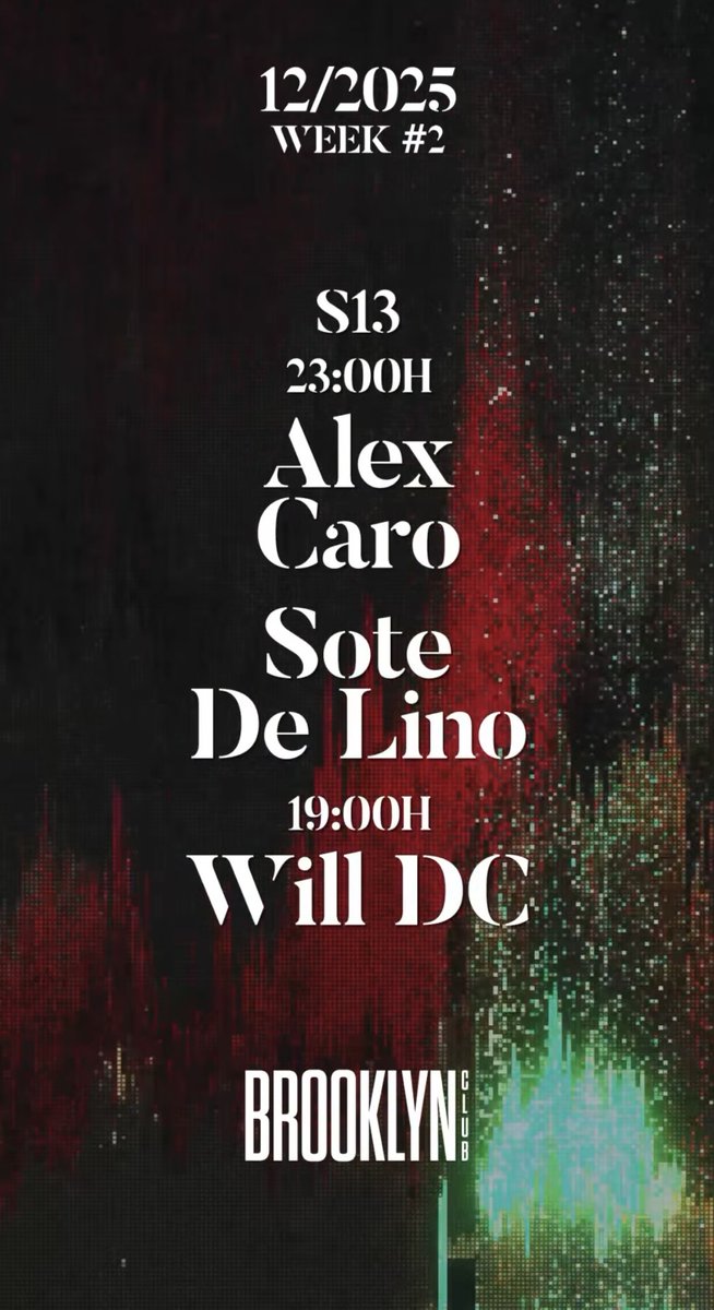 Este fin de semana...

- Viernes 12.12: Host, Sótano Club
- Sábado 13.12: Brooklyn Club

#HouseDelCaro #DanceLikeNobodysWatching