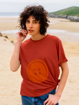 SortiBag's tweet image. 🧡🔘 Join Our #MindTimeMission With This Organic Cotton Jumbo Button Print T-Shirt in Orange. In partnership with @Teemillstore the pioneering sustainable fashion platform. sorti.teemill.com