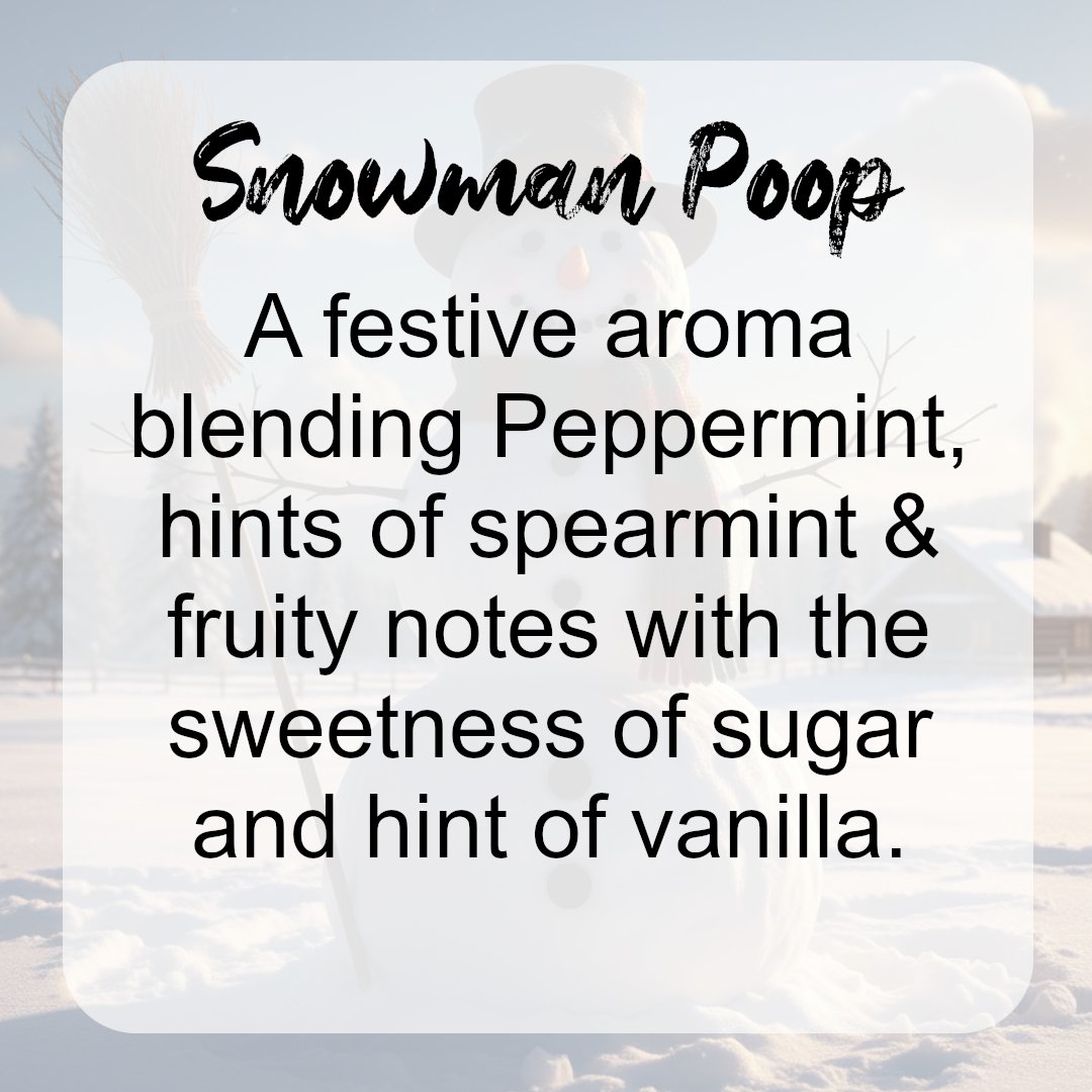 RhiWax's tweet photo. Look what we found! It's the sweetest, most festive "poop" you'll ever encounter! 😂☃💩

It’s the holiday scent that brings all the giggles! Perfect for adding a fun, quirky, and incredibly delicious smell to your home.

https://t.co/HR42sBo0Tv

#ChristmasHumour #ChristmasJokes https://t.co/ADV1BLDILC