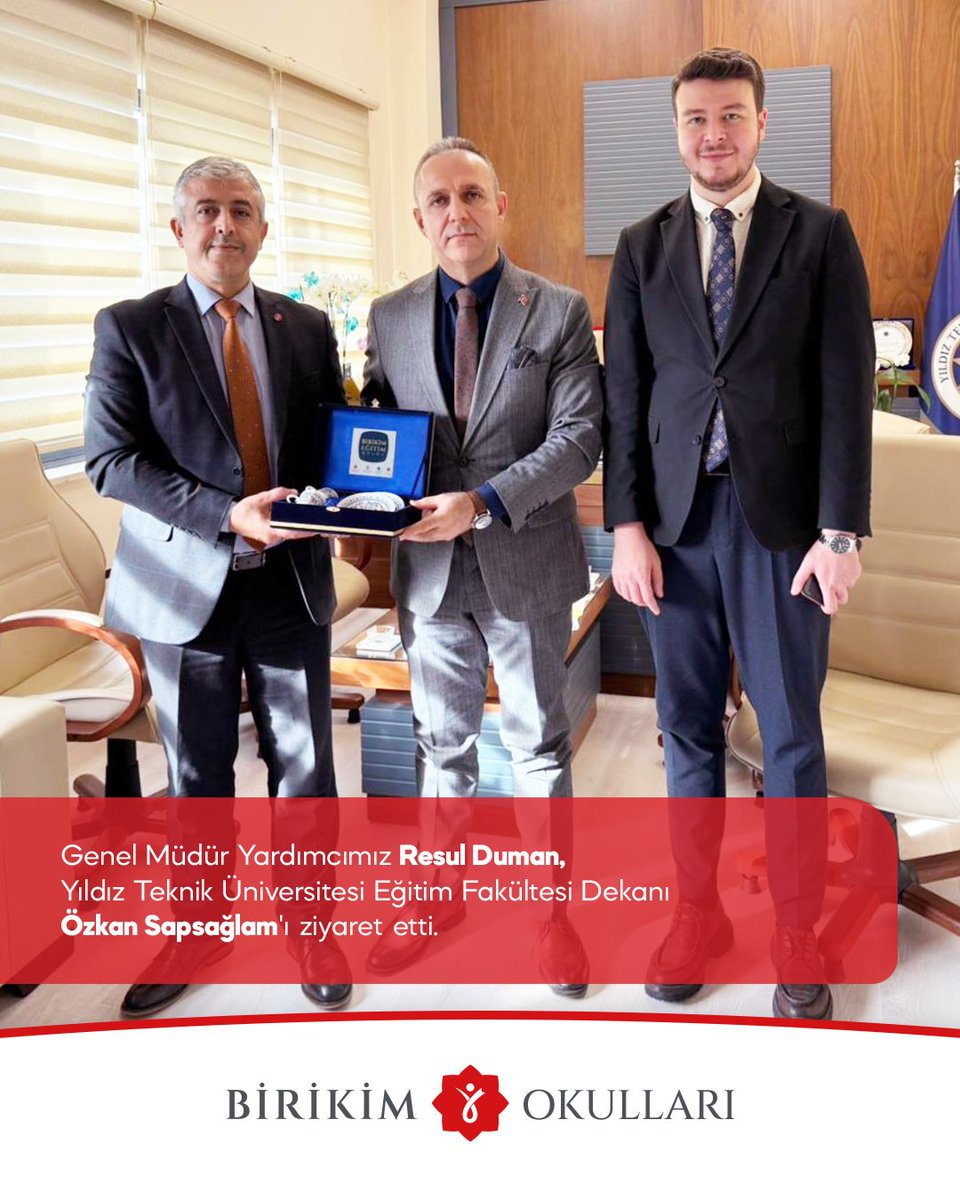 》Genel Müdür Yardımcımız Resul Duman, Yıldız Teknik Üniversitesi Eğitim Fakültesi Dekanı Özkan Sapsağlam'ı ziyaret etti.
