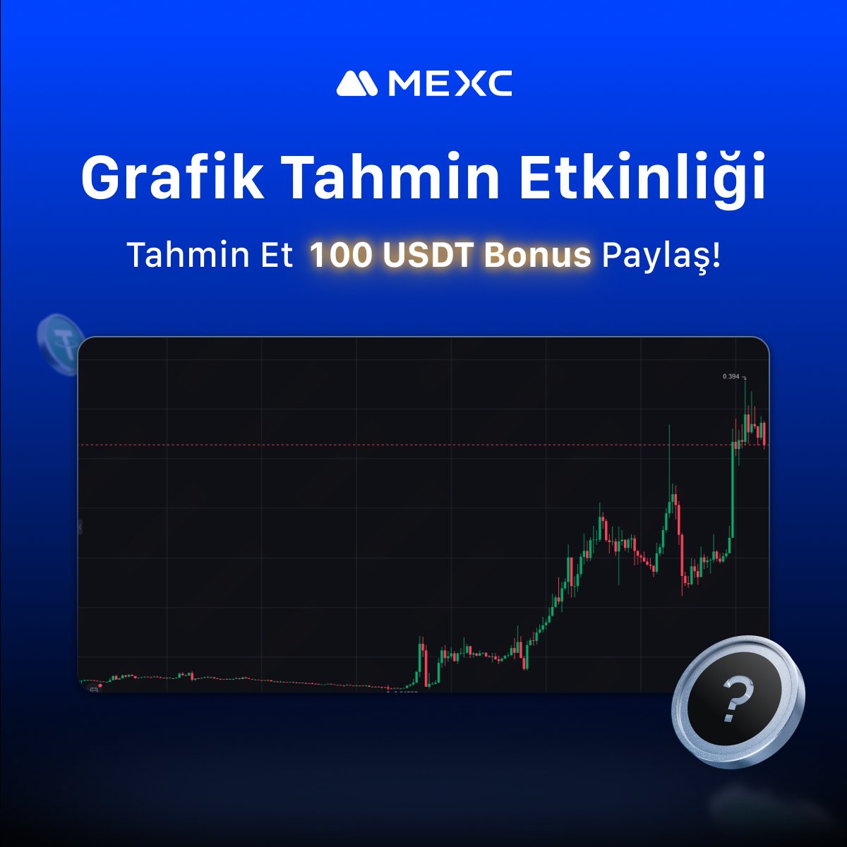 🤔 Bu grafiği az önce gördük, hangi coin olduğunu tahmin etmemize yardım edin! 📈
 🎁 Coin’i ve #MEXC'yi etiketleyin, doğru bilen rastgele 10 kişiye ödül gönderelim!

Son Katılım: 16 Aralık

Bol şans! 🍀