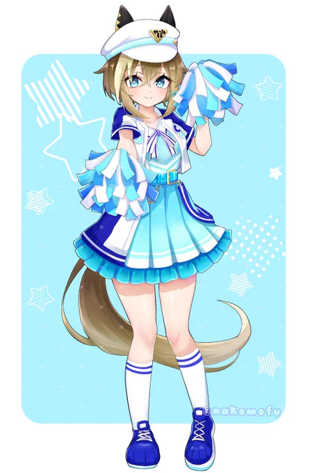 全身Ver応援してくれるシュヴァち #umamusume #ウマ娘
