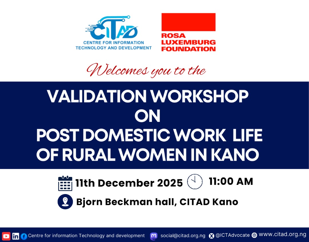 After conducting a research on post domestic worklife of rural women in Kano state. This morning, we hold a validation workshop with different stakeholders in attendance. The research was carried out with support from Rosa Luxemburg Foundation <a href="/YZYau/">Yunusa Ya'u</a> <a href="/CitadRadio/">CITAD Online Radio</a> <a href="/teemerh_beekay/">tee🧚‍♀️</a>