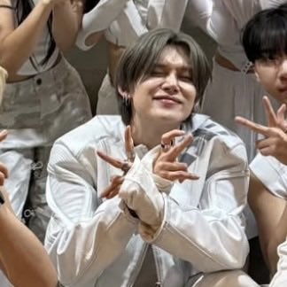 him trying to wink but closing both eyes cutie