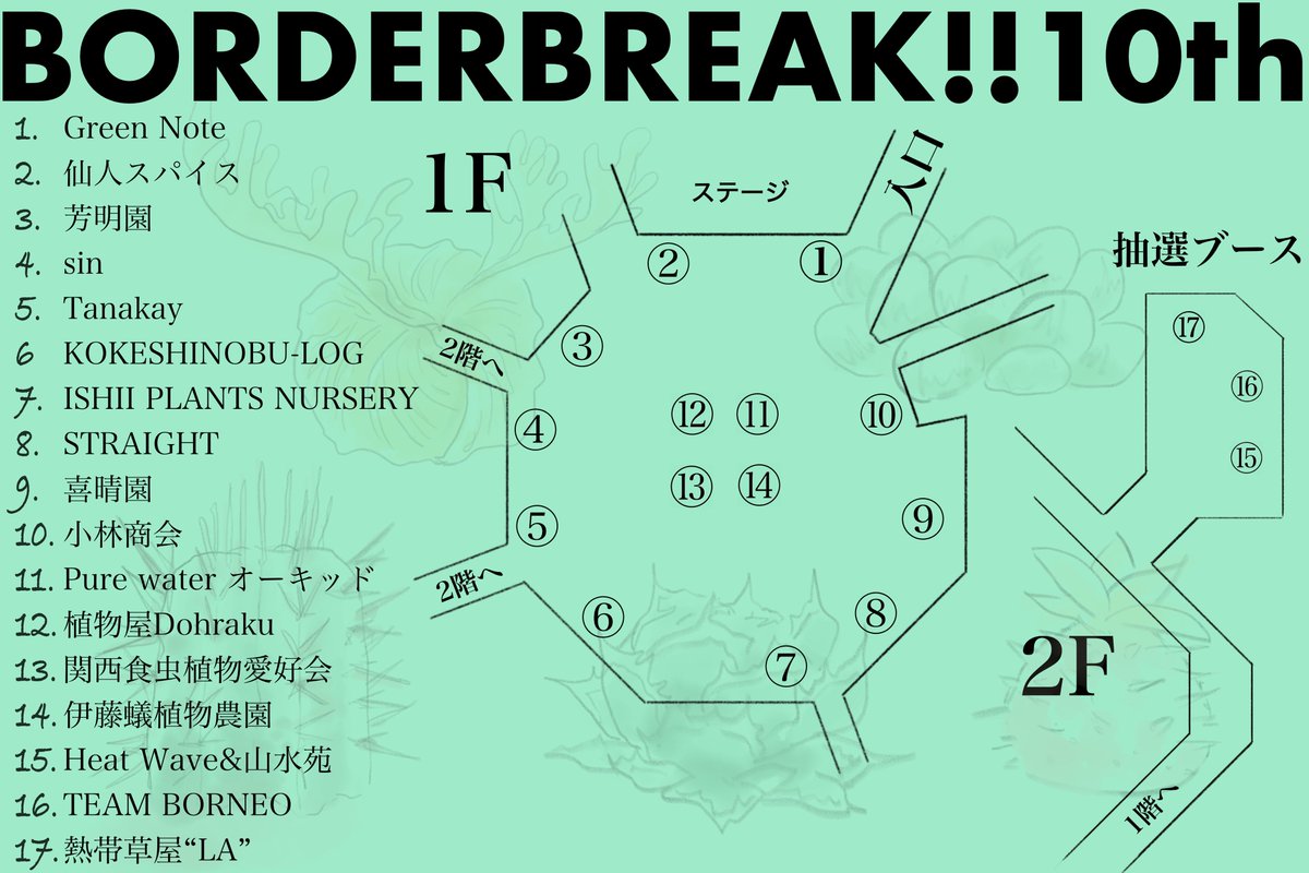 bb_boderbreak's tweet image. 大変お待たせしましたブースマップです
ご確認よろしくお願い致します