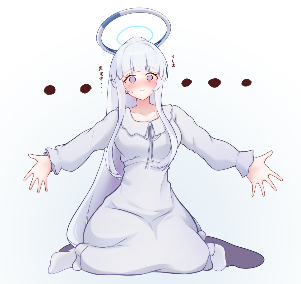 no_warranty's tweet image. #今年も残りわずかなので今年一番伸びた絵を貼る
圧倒的にこれでしたね（同着）。
パジャマ姿の感想を求める（つもりだった）ノアと、リプでハグを求める意見が多かったので生えてきた差分