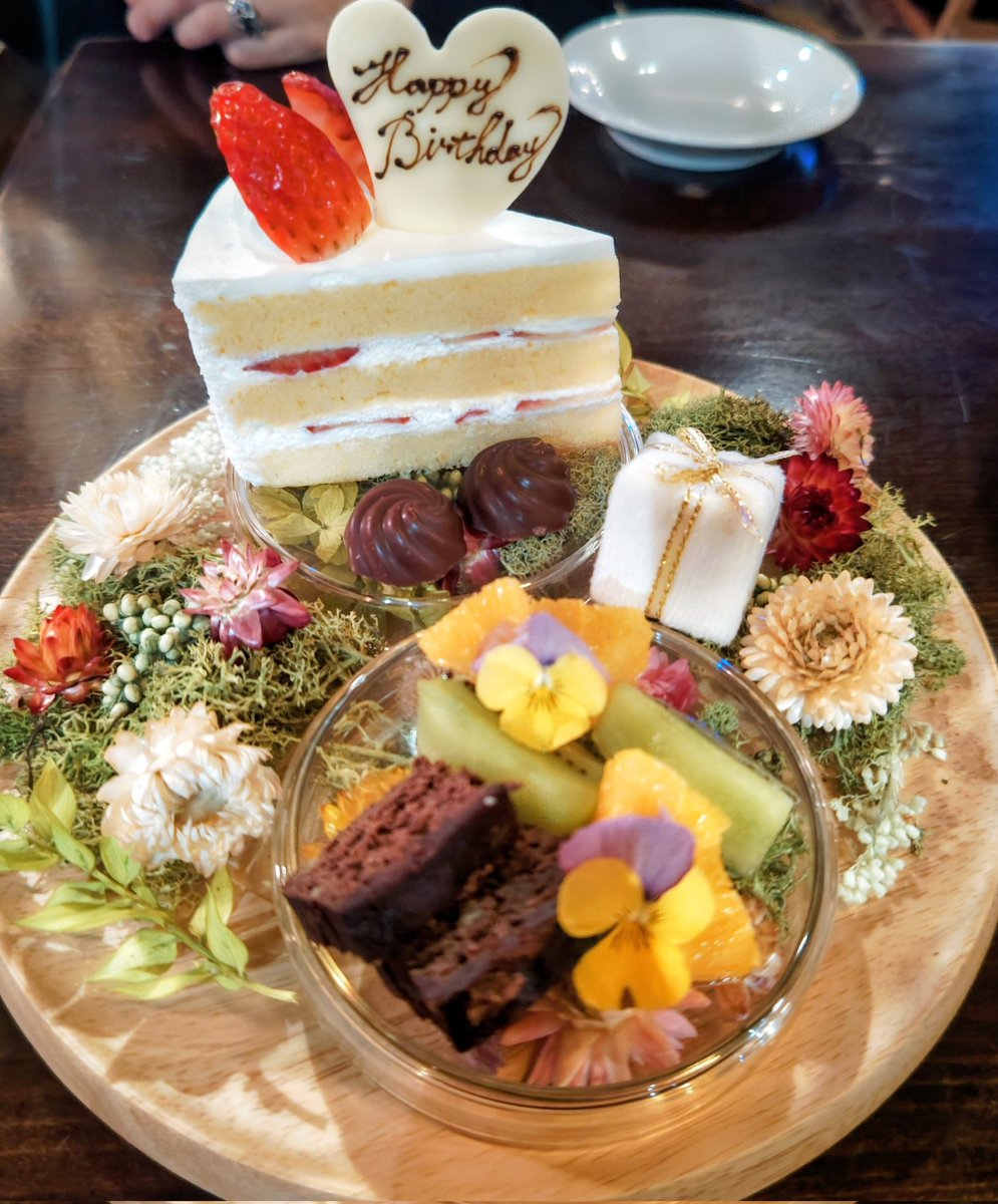 yururusarara's tweet photo. バースデープレートまでー用意してくれてたっ！かわいすぎるーー https://t.co/JPfTMtrejb