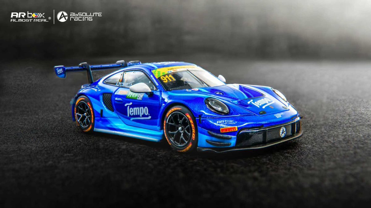 sumsmodel_jp's tweet photo. 新製品情報🥳

Porsche 911 GT3 R - Macau FIA GT World Cup 2025 #911 
1/64スケール！

• 公式レース塗装
• フルボディ装飾
• 独立パーツ内装
• 合金製シャーシ
• ホイール装飾

#ミニカー #almostreal #Porsche https://t.co/ffDMY5dLUE