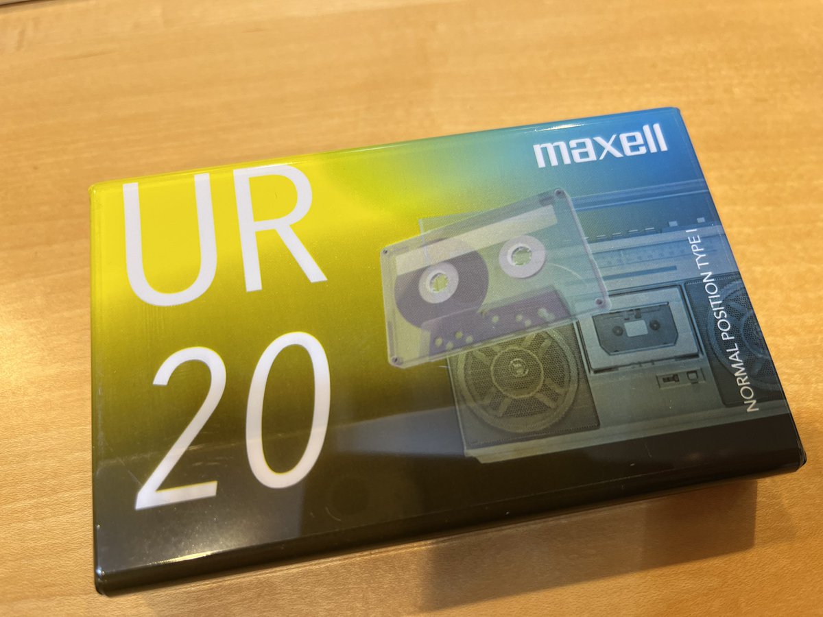 カセットテープを買ってみた。普通に電気屋に売ってるんだね。知ら