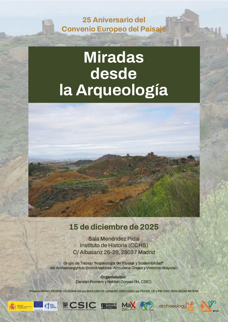 IAM_CSIC's tweet photo. El lunes 15 de diciembre celebramos el 25 aniversario del Convenio Europeo del Paisaje con una iniciativa impulsada por el Grupo de Trabajo "Arqueología del Paisaje y Sostenibilidad" de @ArchHubCSIC, coordinado por Almudena Orejas (IH, CSIC) y nuestro compañero @victorino_mh. https://t.co/WK6jVSXd7R