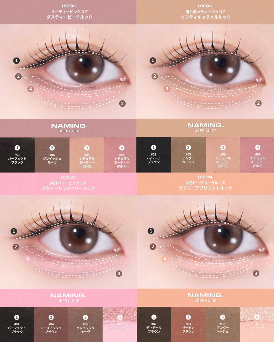 ♡確認用♡ 有益すぎるNAMINGのユーザーガイド📝 涙袋も粘膜カラーもアイラインも