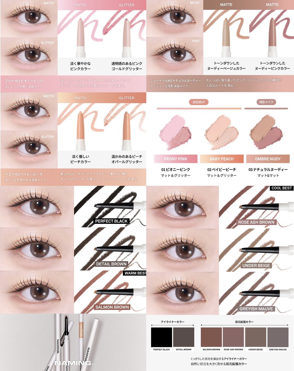 有益すぎるNAMINGのユーザーガイド📝 涙袋も粘膜カラーもアイラインも