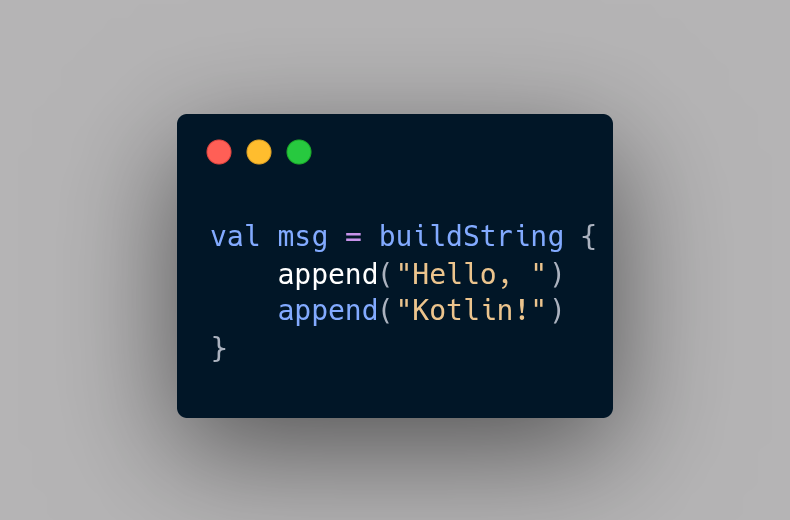 kumarpiyush921's tweet image. Kotlin Insight

You can use buildString {} to construct text efficiently and readably.

It’s like StringBuilder,
but without the “I’m-in-Java-2008” vibes 😄
#Kotlin #ProTips #CleanCode