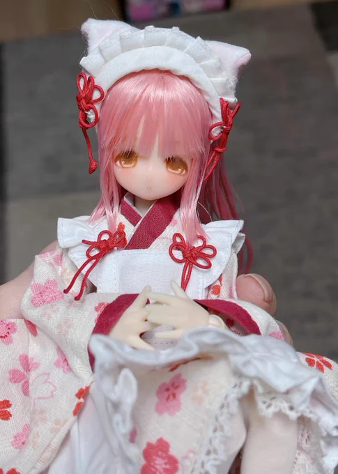 久しぶりに絵の息抜きにドールのお化粧をしました めっちゃ上手くできて大満足^_^ かわいいでしょう!