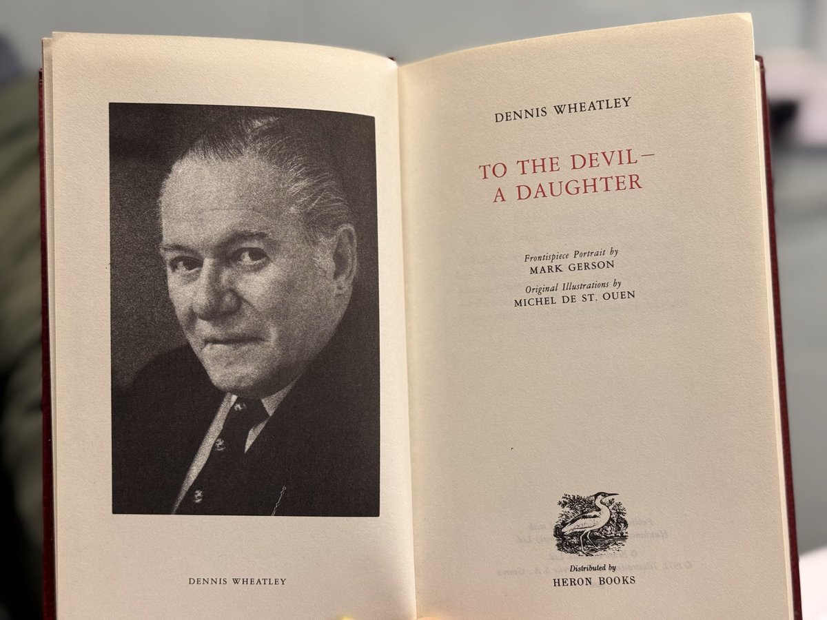 Fresh off last week’s biscuity #HutVent (featuring a dash of Dennis Wheatley), I’ve now been mysteriously gifted a copy of ‘To The Devil - A Daughter’!

Thanks, mysterious forces 😜