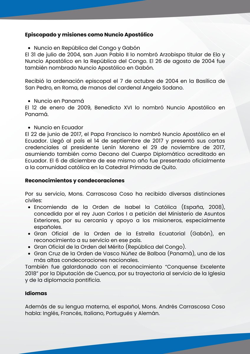 Conferencia Episcopal Ecuatoriana tweet media