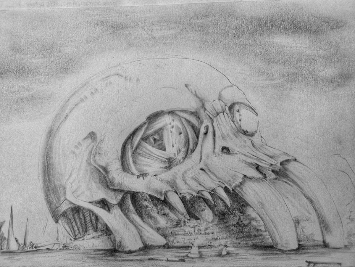 ShpoonM's tweet photo. Well when I'm at it, I could post this too.
If architecture, why not shopping mall in a giant skull located in purgatory? 🌚
#art #drawing https://t.co/IXIzIz4SZF