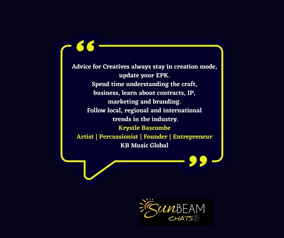 ltd_sunbeam's tweet photo. On the podcast, the latest guest  Creative &amp;  Artist Krystle Bascombe,  gives some invaluable advice for Creatives. Plus more. 

🎧 To have a listen to this episode, click the link below or download and subscribe to the Podcast on Spotify. 

https://t.co/6jQlevOYkP https://t.co/IwJUsYaDMh