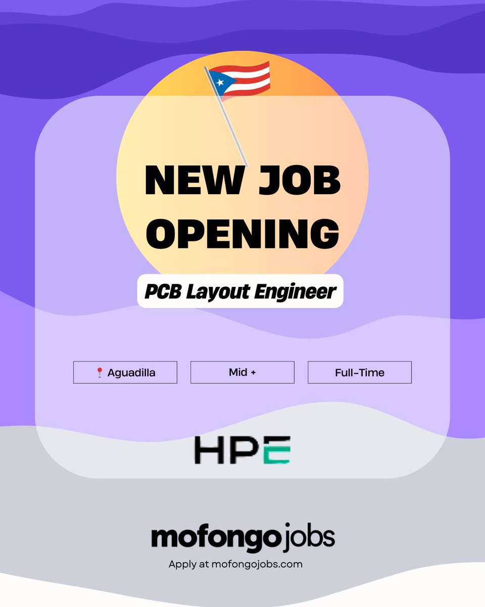 🌴 Aguadilla, ¡HPE anda buscando talento!

Si eres duro/a en PCB Layout, este guiso es pa’ ti

Trabaja con diseño de high-speed buses, floor planning, testing… todo lo que te pompea ⚡🔧

Si quieres crecer en tech sin salir de PR, solicita en mofongojobs.com/companies/hewl…🚀