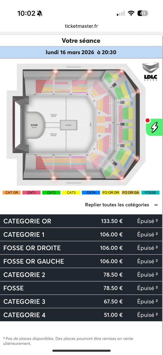 xosarahaha's tweet photo. 10h02 et supposément plus rien sur votre site @TicketmasterFR alors que la vente pour Rosalía à Lyon ouvrait à 10h. Vaste blague. https://t.co/cOU8Vslqw1