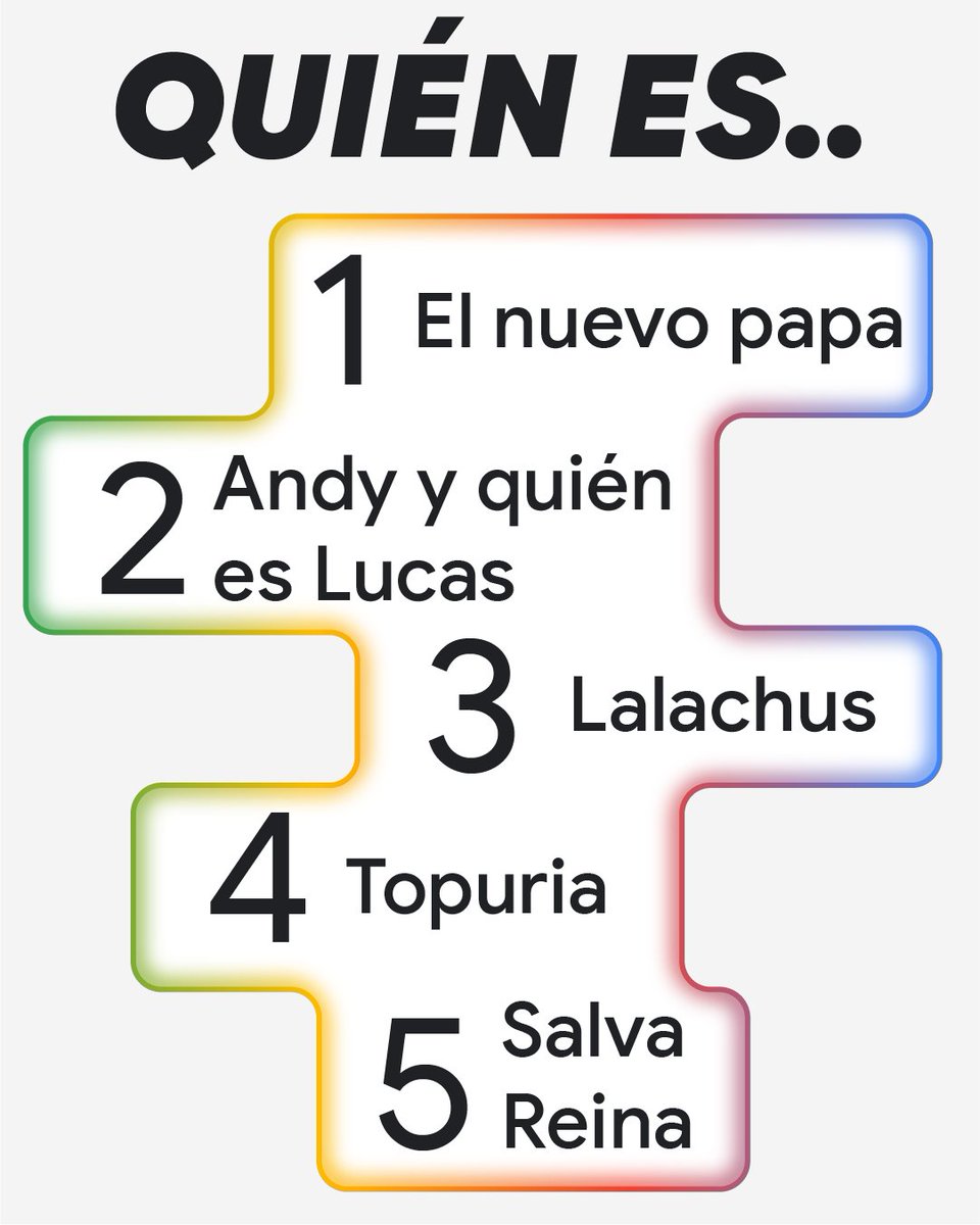 GoogleES's tweet photo. ¡El recap del año ya está aquí! Confirmamos que 2025 ha dado mucho de qué hablar 👀 https://t.co/yU1E6p9LVG
