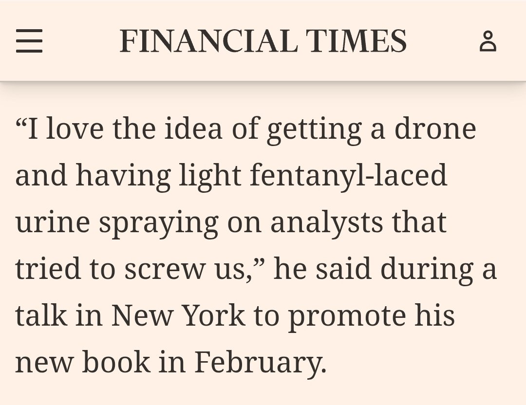 <a href="/WallStreetApes/">Wall Street Apes</a> Well, this is a real quote from him, so do you expect anything different?