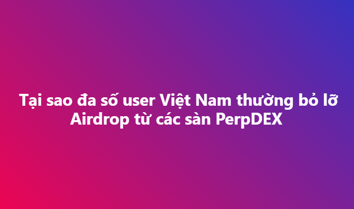 Perpdaily's tweet photo. ⁉️ Tại sao đa số user Việt Nam thường bỏ lỡ Airdrop từ các sàn PerpDEX 

Hyperliquid user nhận ~$1,850/user
Lighter user nhận ~ $7,500/user
Aster user nhận ~ $2,500/user

🇻🇳 Đa số traders/users Việt Nam bỏ lỡ vì

> Users đã quen với việc xài sàn CEX (Binance, Bybit, OKX,..)
> Đa số các nhóm trading đều ref bắt buộc qua sàn CEX
> Các ứng dụng của CEX có vẻ user-friendly + tiện lợi hơn
> Tính ứng dụng trong PerpDEX để onboard user lên sàn còn mới & thiếu người dẫn đầu trend tại 🇻🇳

VÀ

Đây cũng là một nền tảng để PerpDEX daily được build để mass adoption cho người dùng VN trong tương lai

Meta luôn luôn thay đổi, việc của bạn là thích nghi, bằng bước đầu tiên chính là follow @Perpdaily