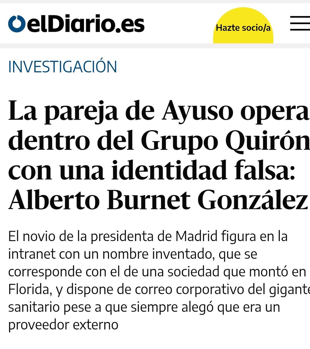 <a href="/IdiazAyuso/">Isabel Díaz Ayuso</a> De Alberto Burnet sabemos algo?