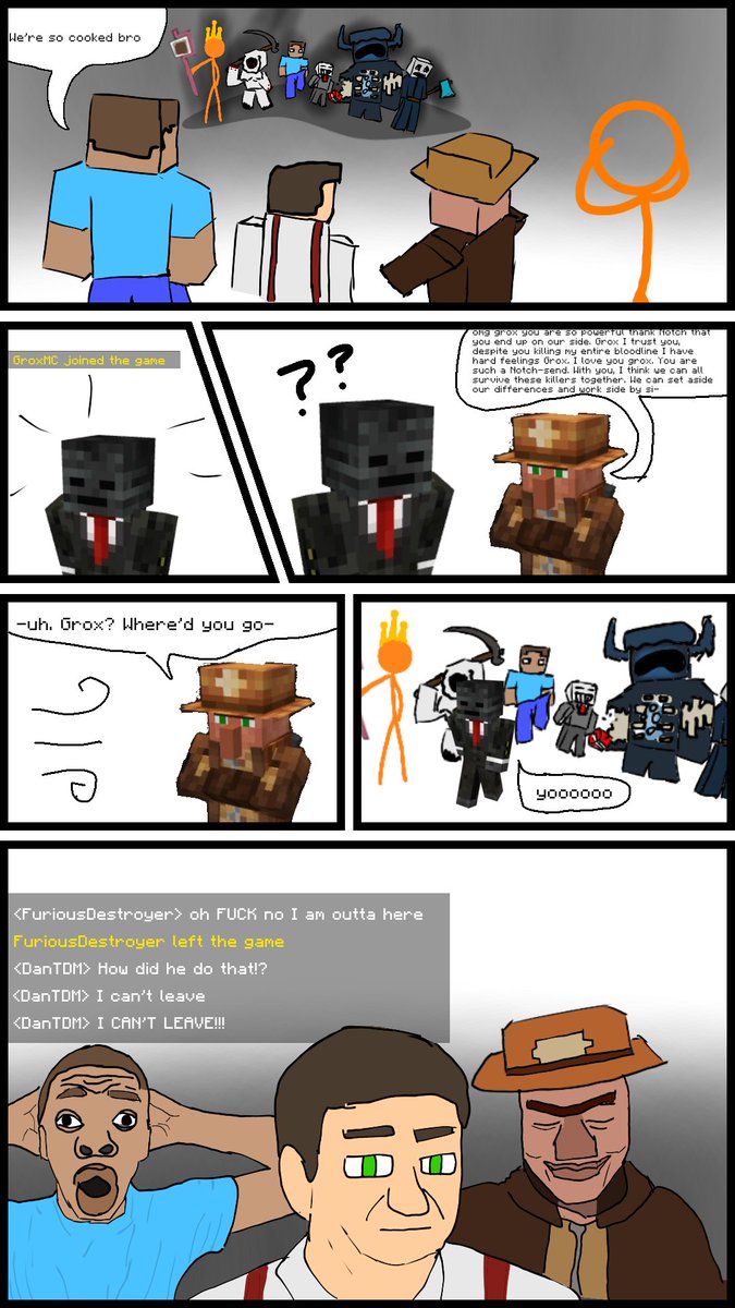 AdriTambU_'s tweet image. Grox's switching from a survivor to a killer:

#BLOCKBOUND