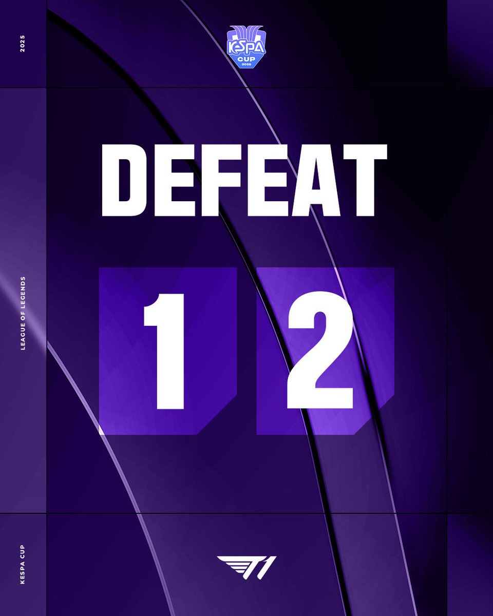 [#KeSPACUP2025 vs HLE]

다음 경기에서는 더 좋은 모습을 보여드리겠습니다.
We will bounce back in the next match. 

#TogetherAs1