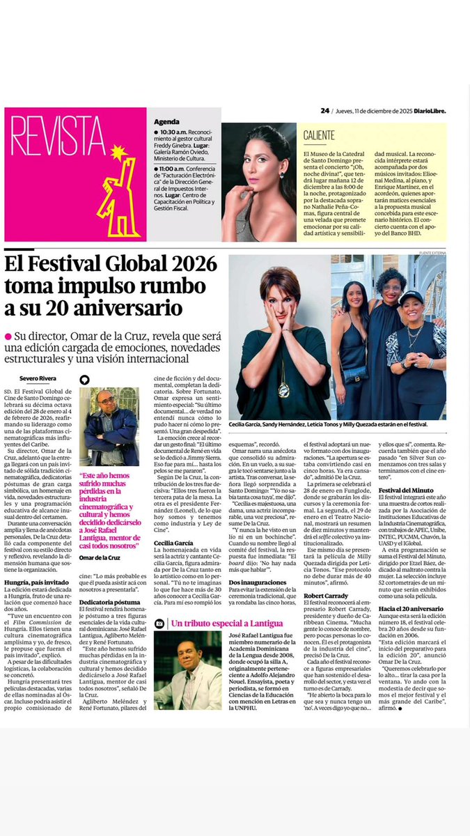 TamoEnCineRD's tweet image. El Festival de Cine Global de Santo Domingo toma impulso rumbo a su 20 aniversario

google.com/amp/s/www.diar…