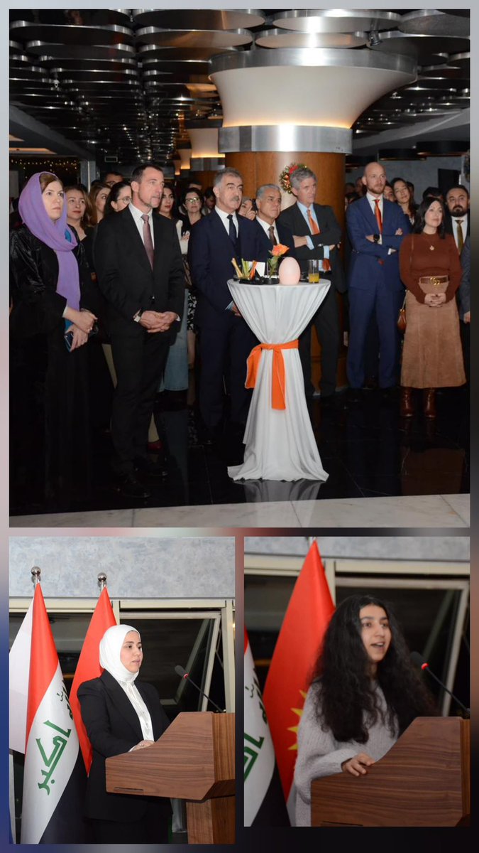 nlinkri's tweet photo. Inspired by the speeches of Lanah Haddad, Iman Ibrahim, Tara Abdullah &amp; Sayran Khalid Baban about women’s rights, community resilience &amp; the importance of collective action. Thanks to @GermanyinKRI for jointly organising this event marking #OrangetheWorld &amp; #HumanRightsDay! https://t.co/Sc55FPZ0gc