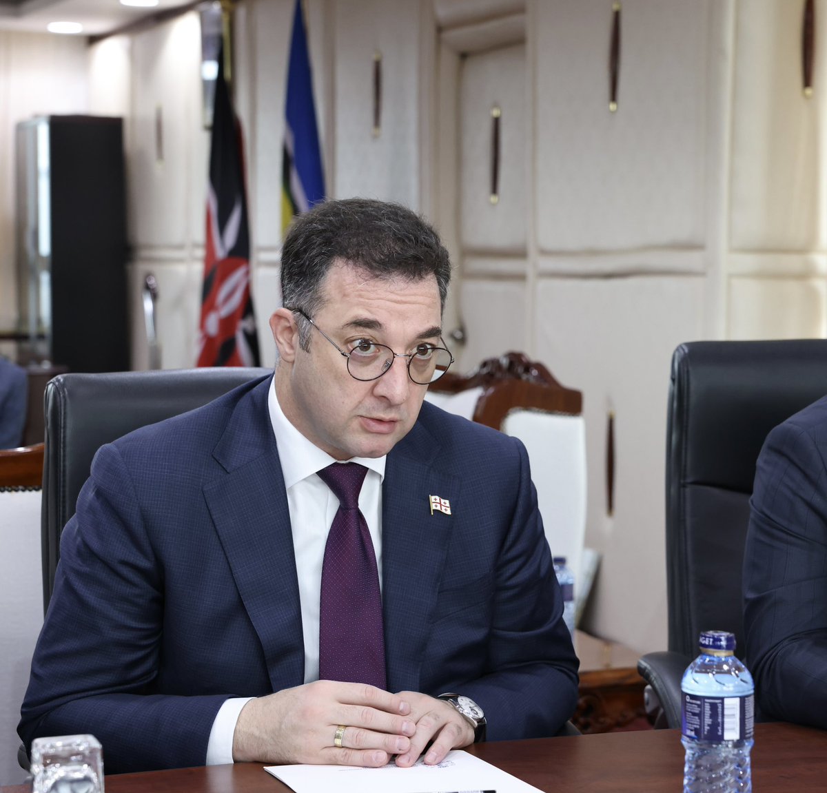 Glad to met with Mr. <a href="/GovLeeKinyanjui/">Hon Lee Kinyanjui</a>, Cabinet Secretary for the Ministry of Investments, Trade and Industry of the Republic of 🇰🇪. Discussed prospects for deepening agro-trade relations between the two countries 🇰🇪🇬🇪