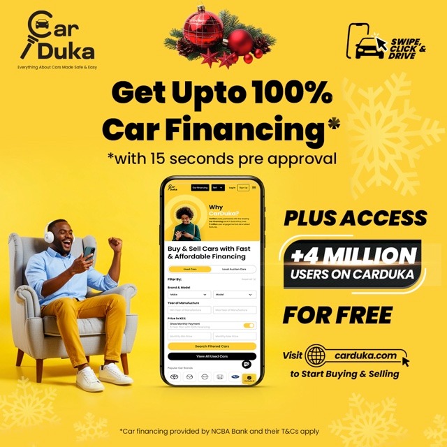 smileycherry2's tweet photo. CarDuka’s growing community of over four million users provides unmatched exposure for anyone listing their car.
This scale ensures your listing reaches a large, active audience ready to engage. https://t.co/ekGIg4Jyez
#SwipeClickSell @CarDukaKE https://t.co/00LorXRzLo
