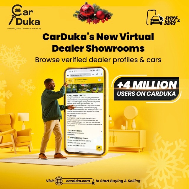 smileycherry2's tweet photo. CarDuka’s growing community of over four million users provides unmatched exposure for anyone listing their car.
This scale ensures your listing reaches a large, active audience ready to engage. https://t.co/ekGIg4Jyez
#SwipeClickSell @CarDukaKE https://t.co/00LorXRzLo